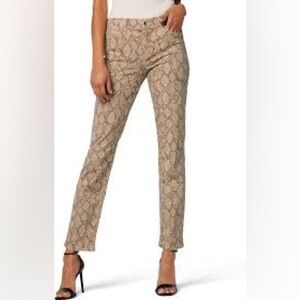 Joe’s Jeans The Lara Size 24 Mid Rise Vesper Cigarette Ankle Snake Print NWOT